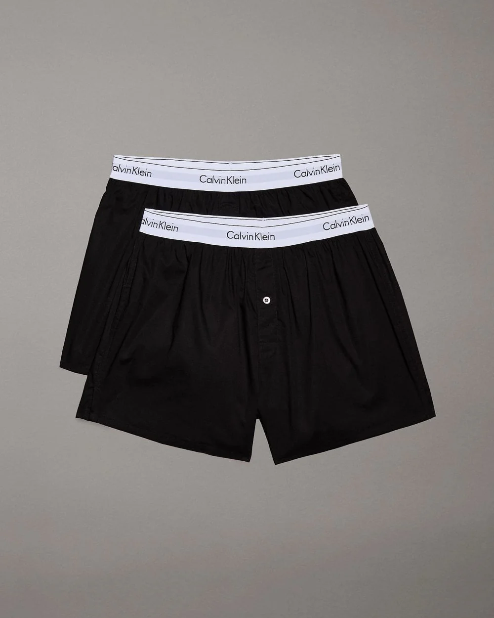 Calvin Klein 2 Pack Mens Slim Fit Boxers