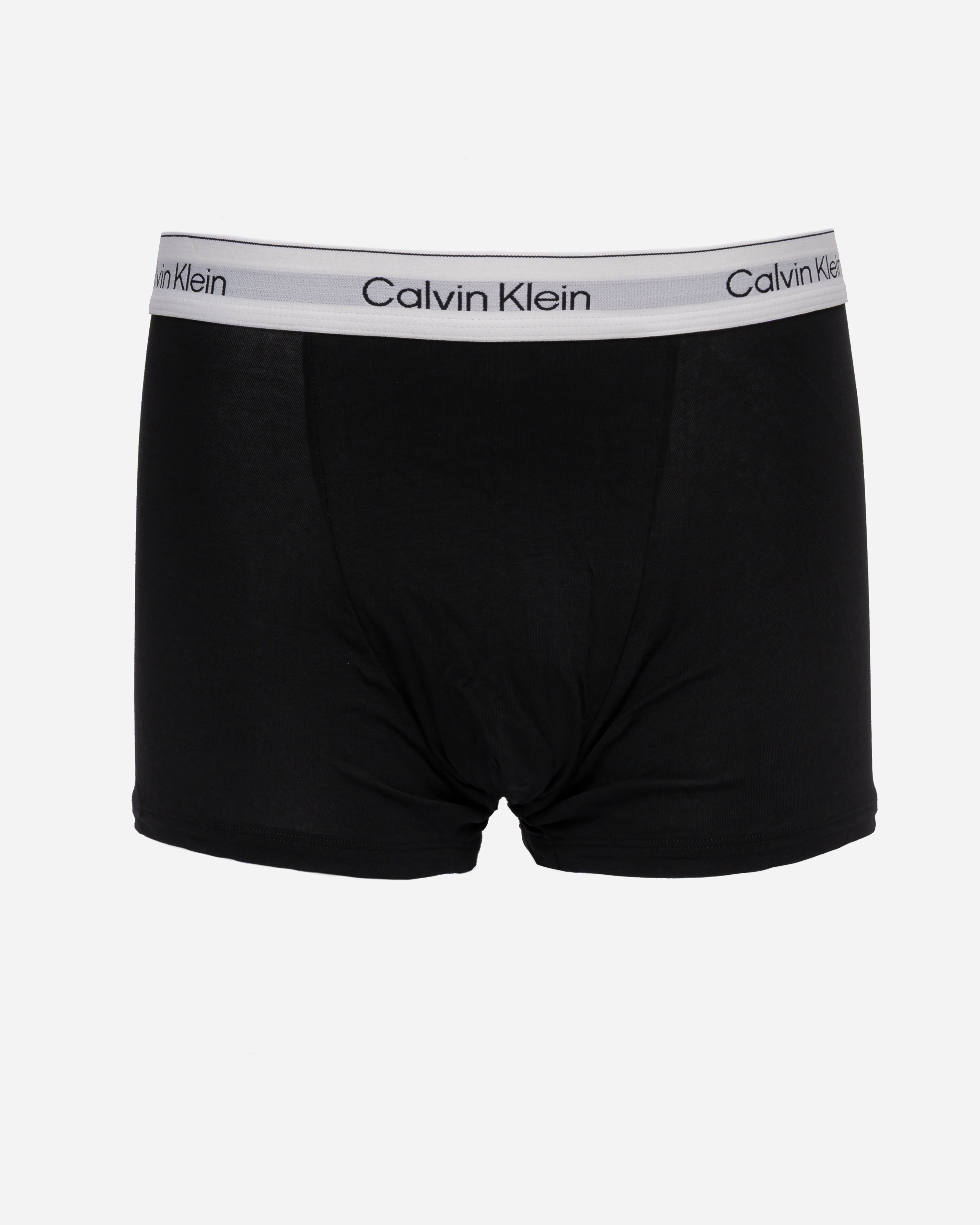Calvin Klein 3 Pack Icon Cotton Stretch Mens Relaxed Fit Trunks - Black Bodies W/ Tahiti Turquoise/Da - Image 2
