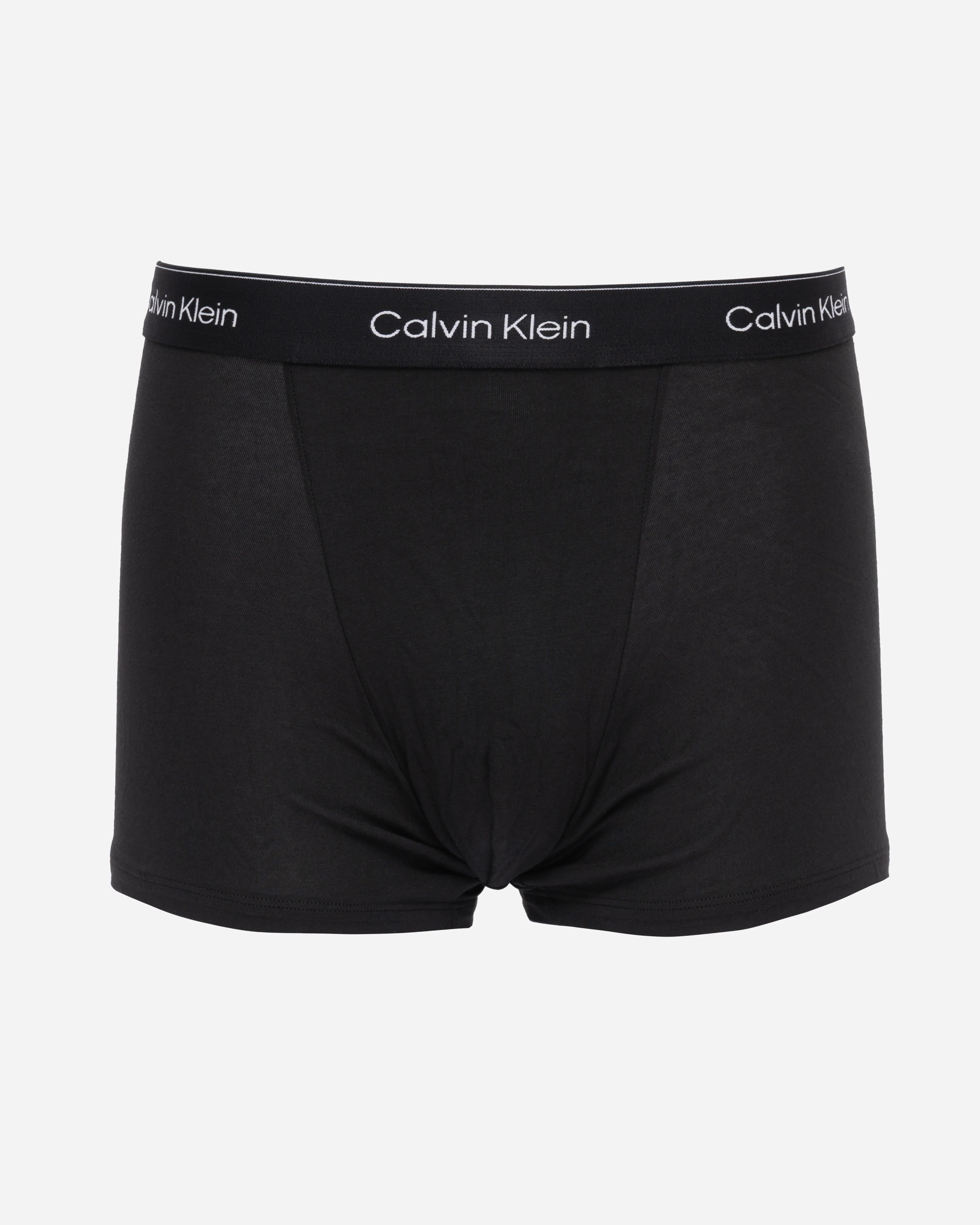 Calvin Klein 3 Pack Icon Cotton Stretch Mens Relaxed Fit Trunks - Black w/ Adrenaline Rush WB/Black w - Image 3