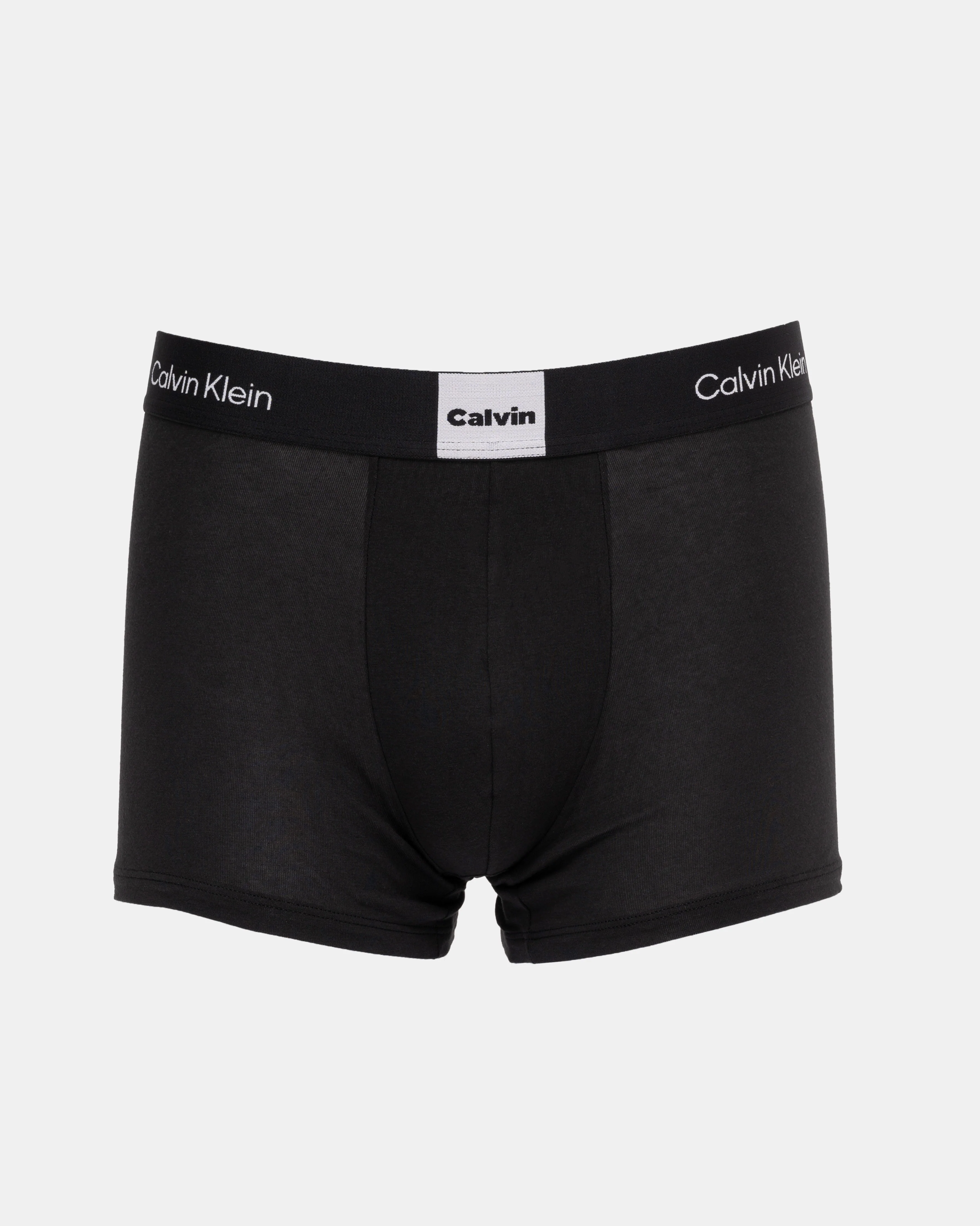 Calvin Klein 3 Pack Icon Logo Graphic Mens Trunks - Black - Image 2