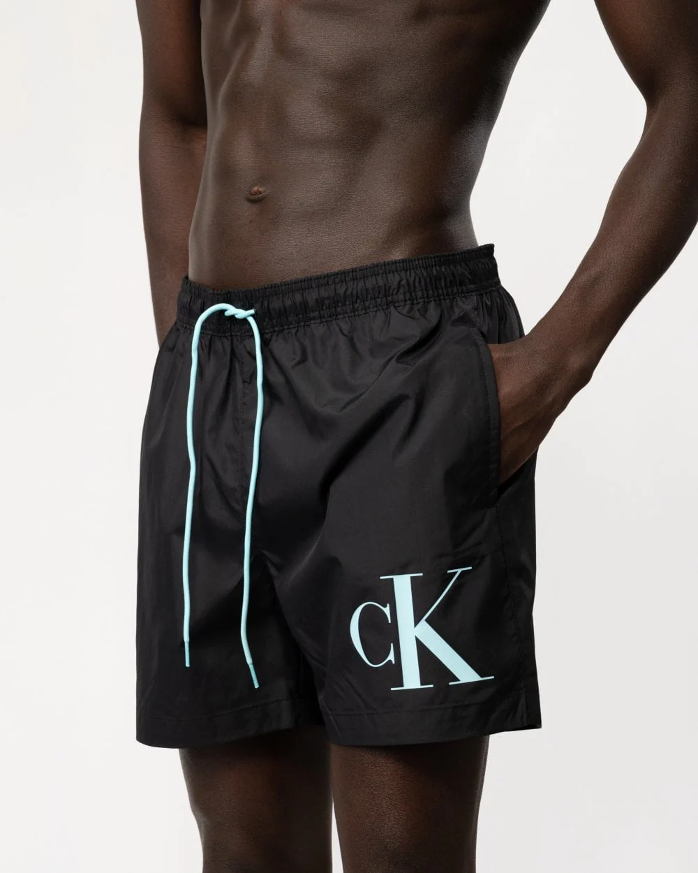 Calvin Klein CKJ Monogram Mens Medium Drawstring Swimshorts - Image 4