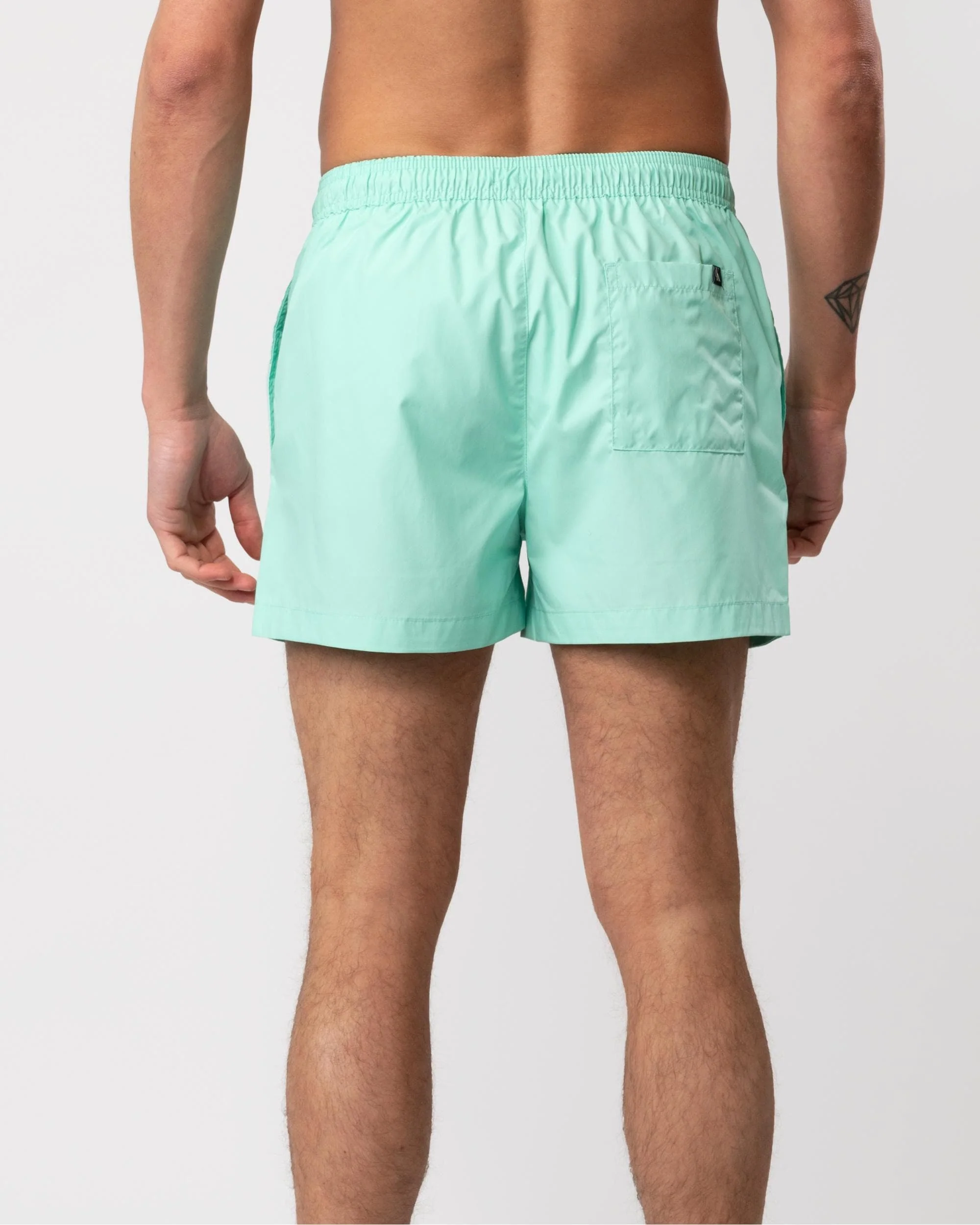 Calvin Klein CKJ Monogram Mens Short Drawstring Swimshorts - Image 4