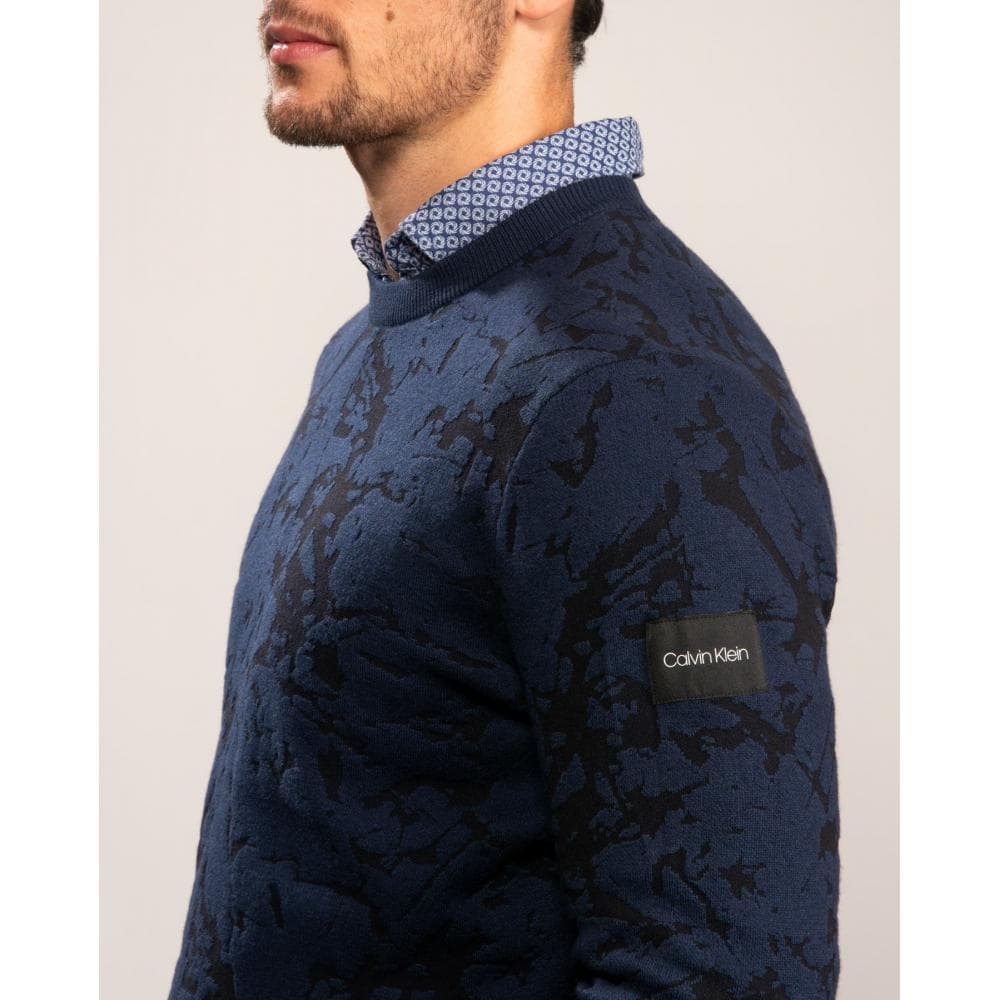 Calvin Klein Cotton Blend Abstract Mens Sweatshirt - Image 4