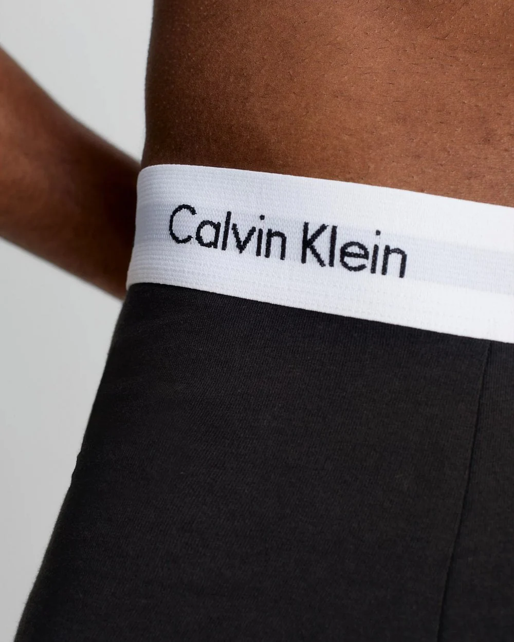 Calvin Klein Cotton Stretch Mens Boxer Brief 3 Pack - Black - Image 3