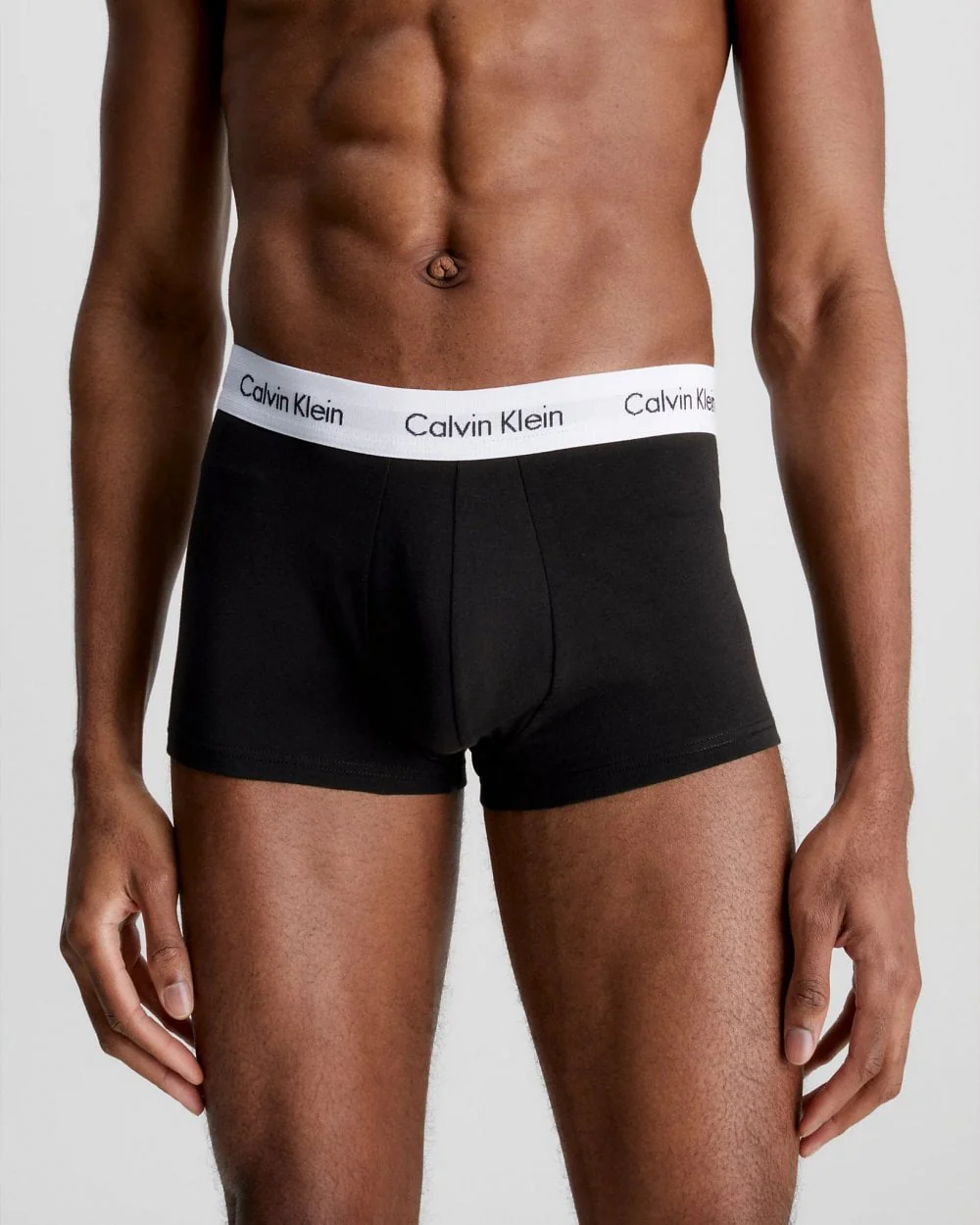 Calvin Klein Cotton Stretch Mens Low Rise Trunk 3 Pack - Black - Image 2