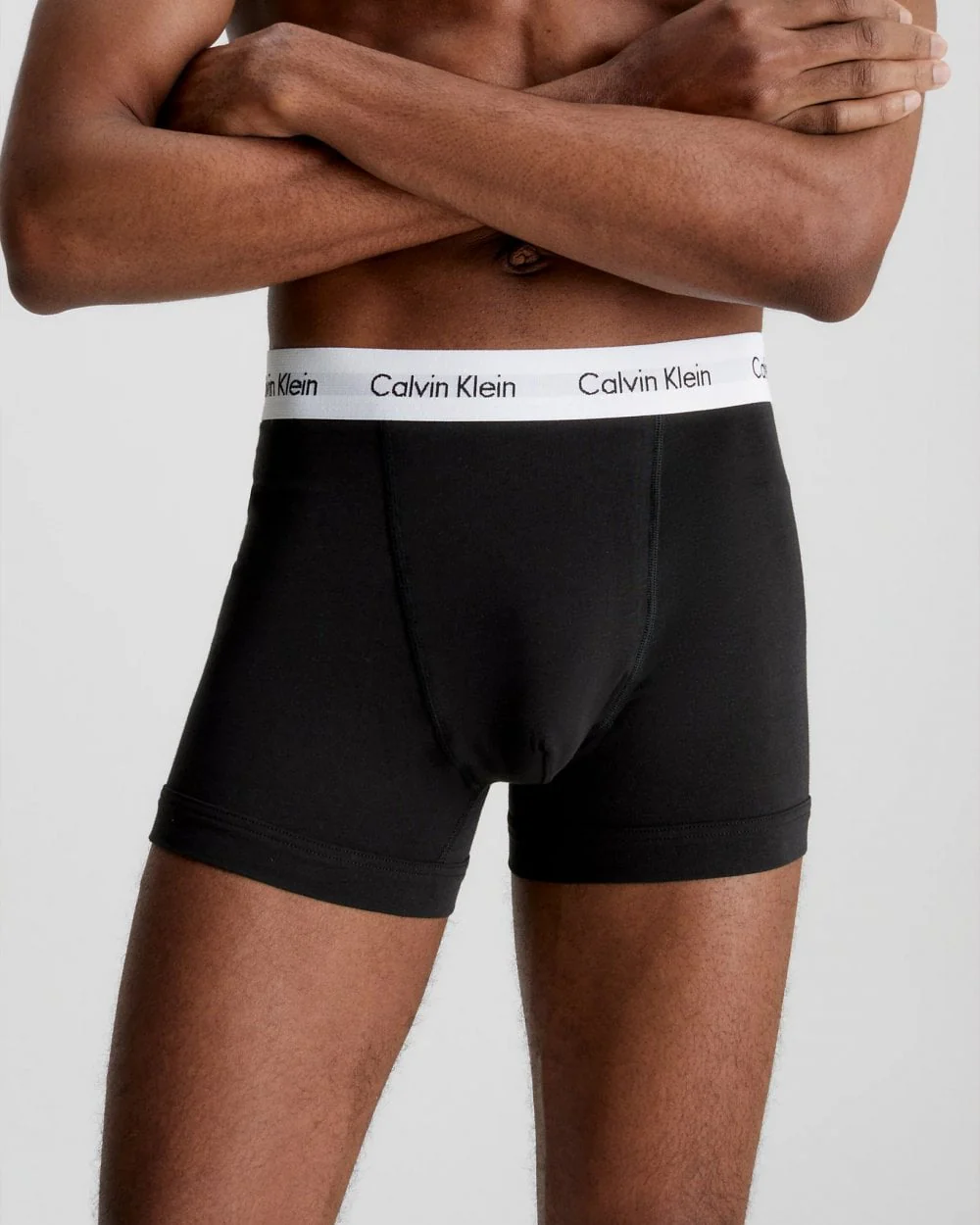 Calvin Klein Cotton Stretch Mens Trunk 3 Pack - Black - Image 2