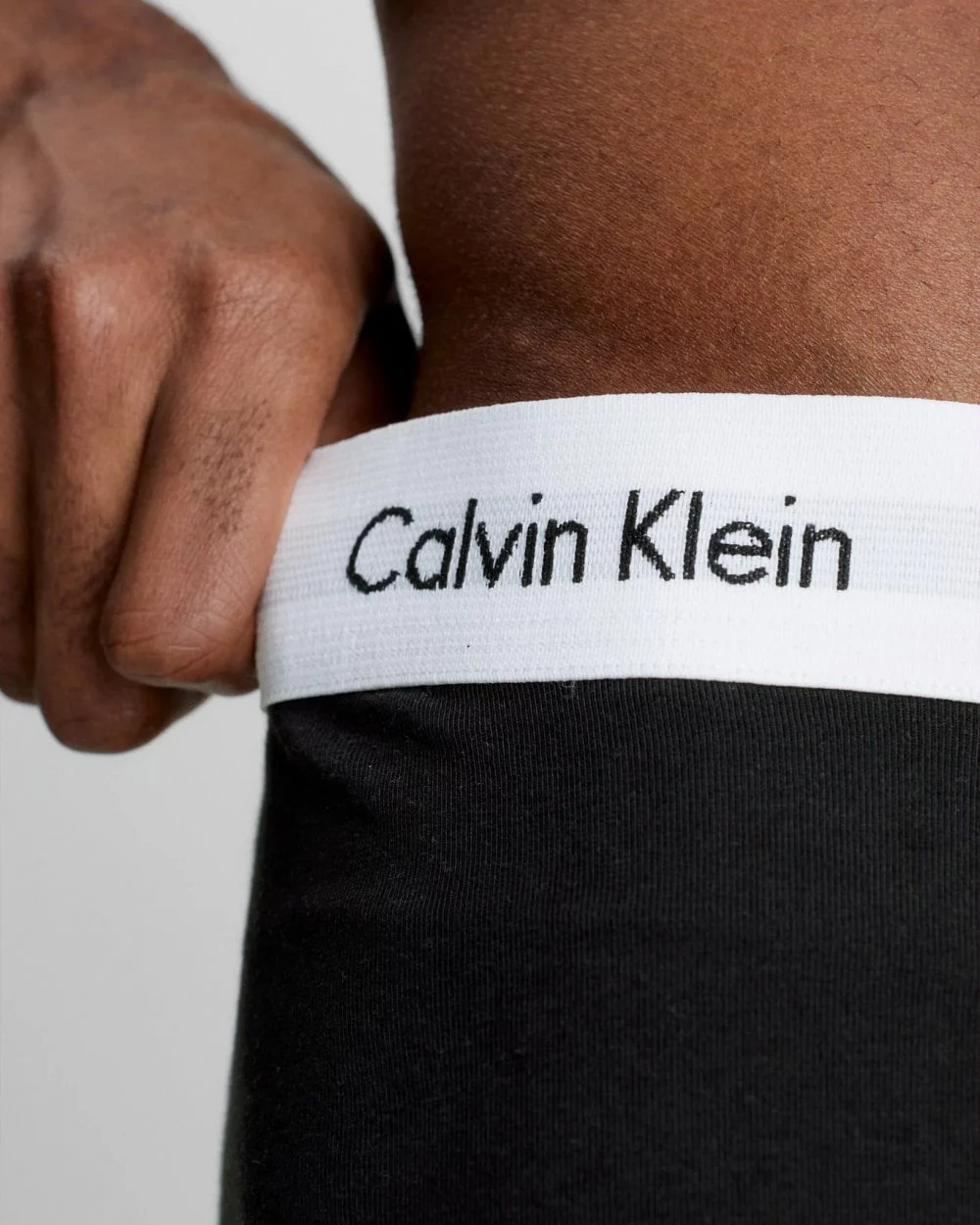 Calvin Klein Cotton Stretch Mens Trunk 3 Pack - Black - Image 3
