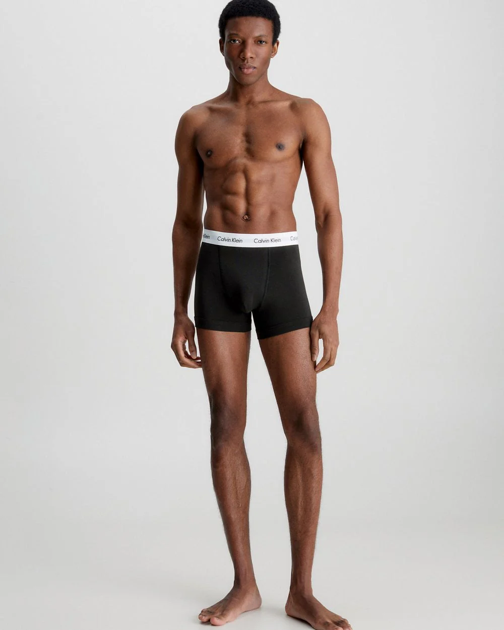Calvin Klein Cotton Stretch Mens Trunk 3 Pack - Black - Image 5