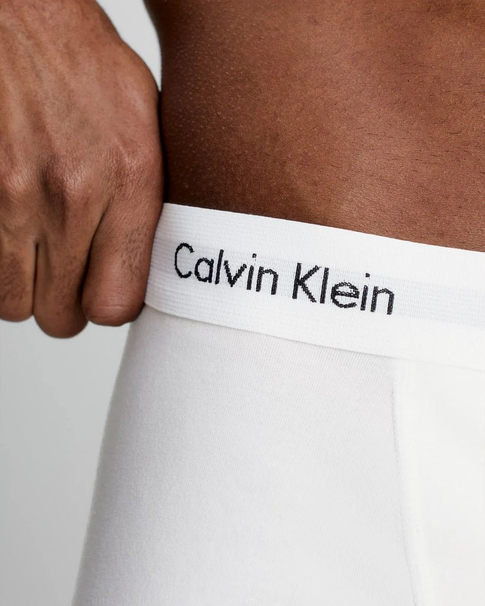 Calvin Klein Cotton Stretch Mens Trunk 3 Pack - White - Image 3
