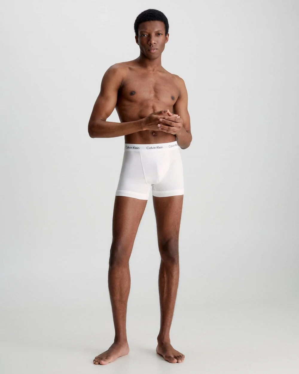 Calvin Klein Cotton Stretch Mens Trunk 3 Pack - White - Image 5