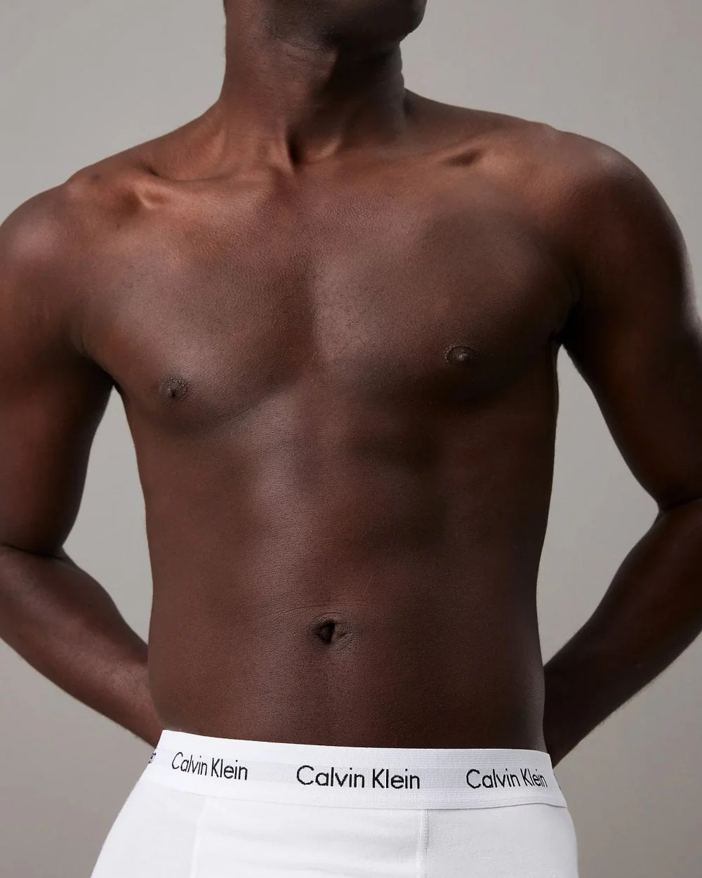 Calvin Klein Cotton Stretch Mens Trunk 3 Pack - White/Red Ginger/Pyro Blue - Image 3
