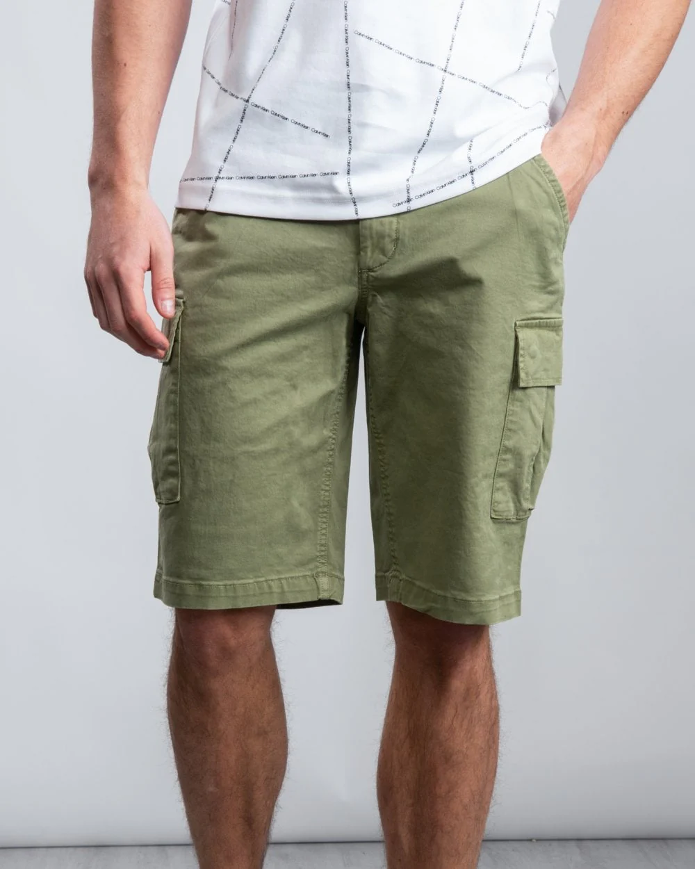 Calvin Klein Garment Dyed Mens Cargo Shorts - Image 5
