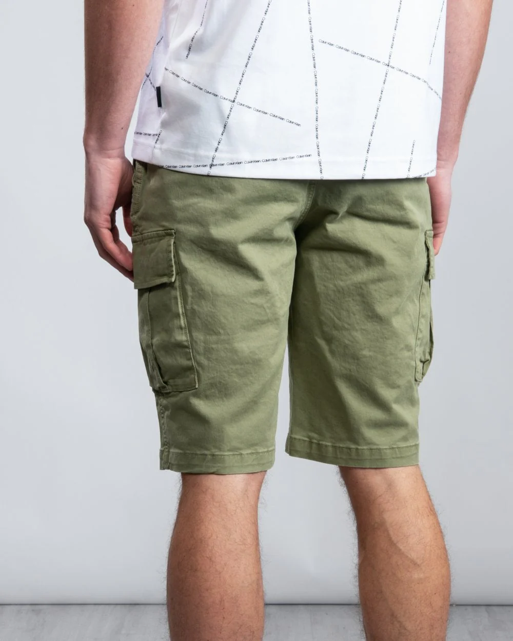 Calvin Klein Garment Dyed Mens Cargo Shorts - Image 6