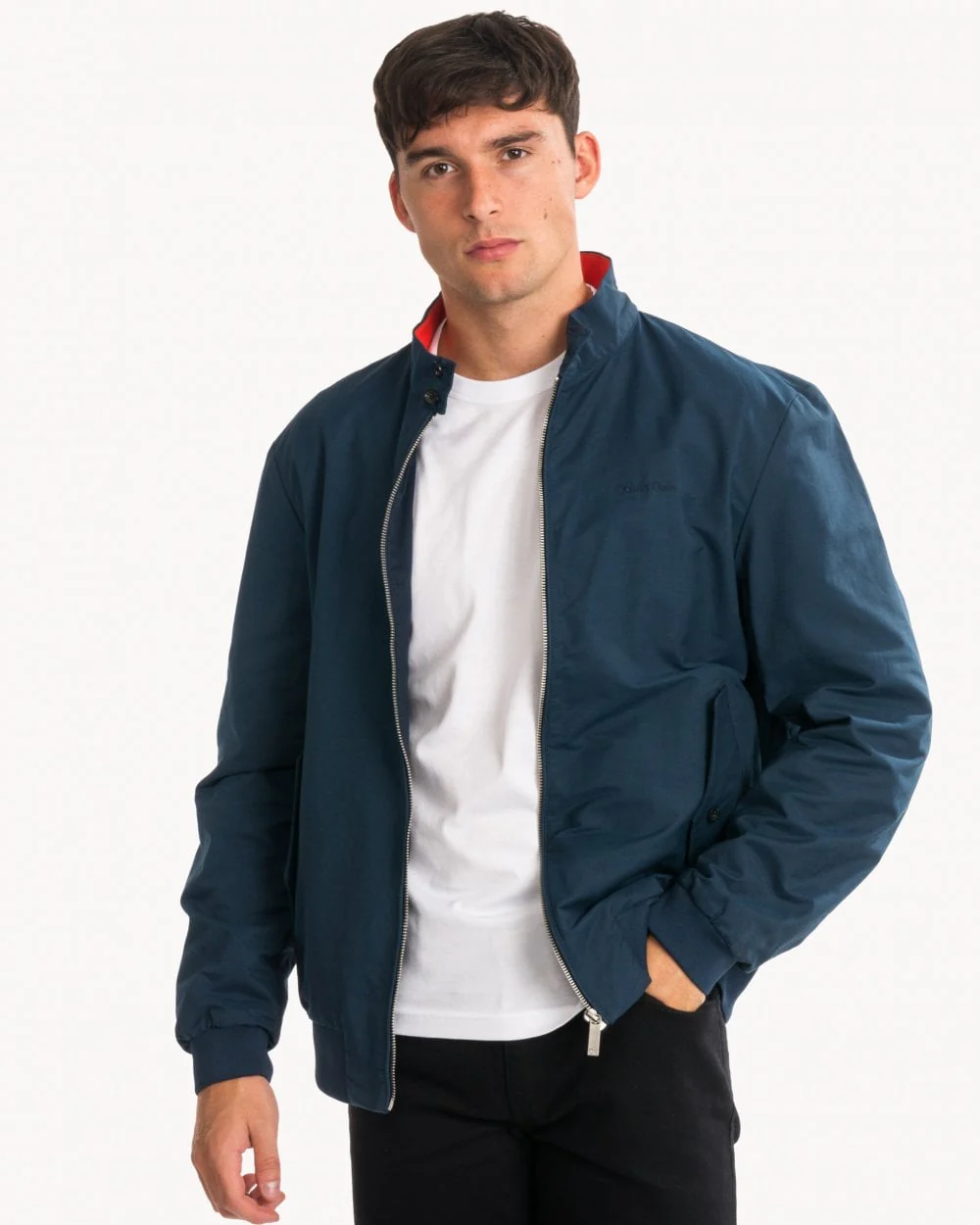 Calvin Klein Honest Check Mens Harrington Jacket - Image 4