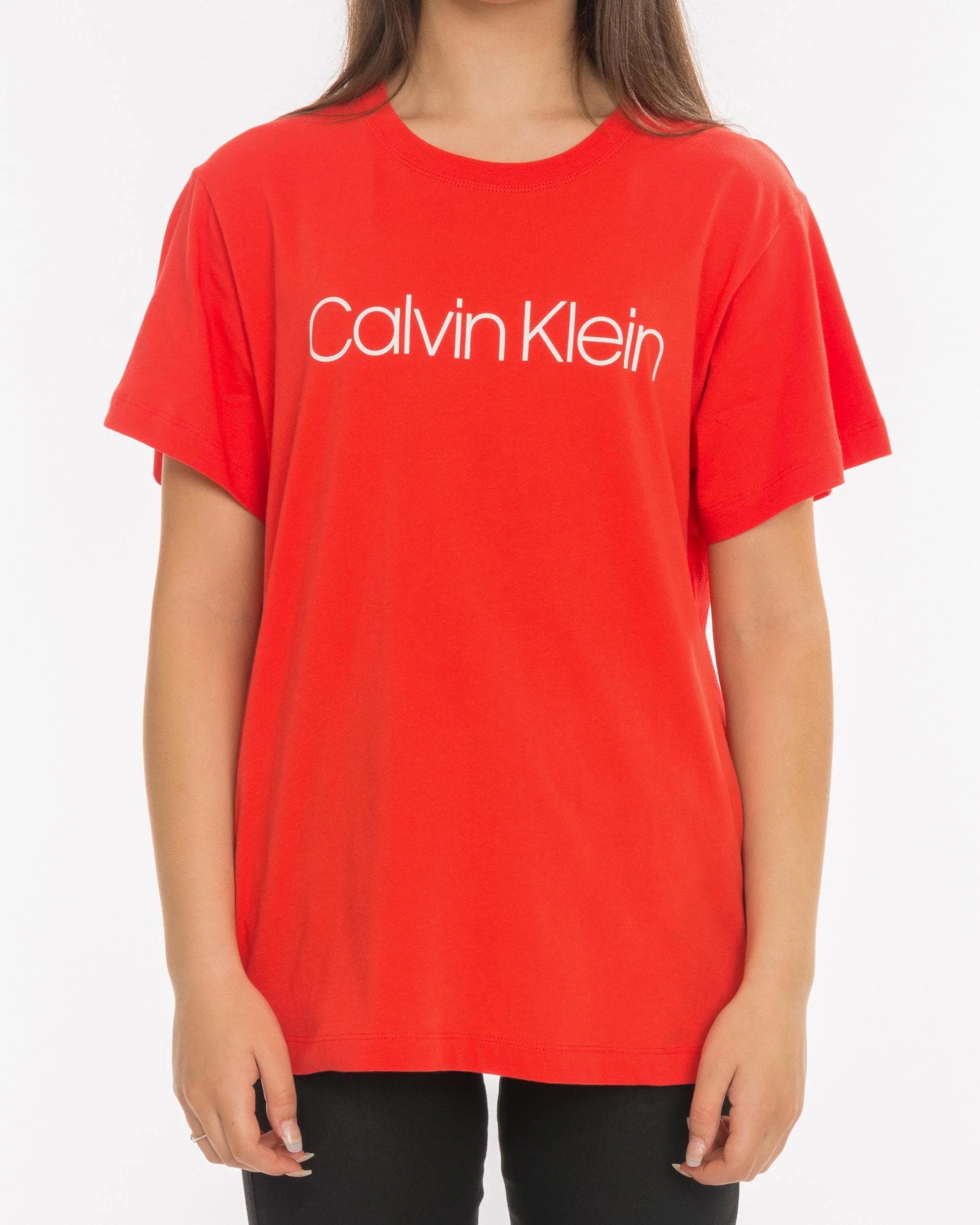 Calvin Klein Logo Print Womens T-Shirt - Image 2