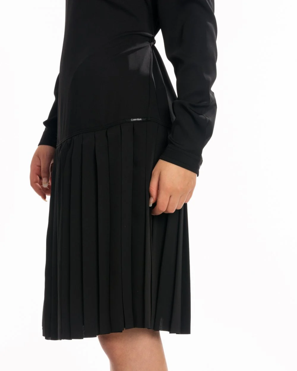 Calvin Klein Pleated Long Sleeve Womens Dress - Image 4