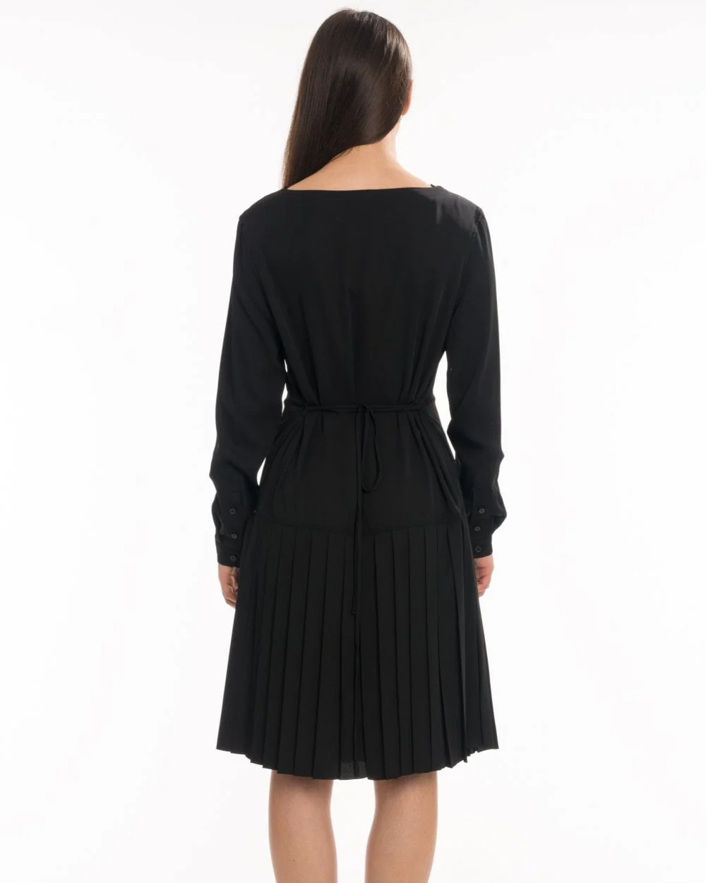Calvin Klein Pleated Long Sleeve Womens Dress - Image 5