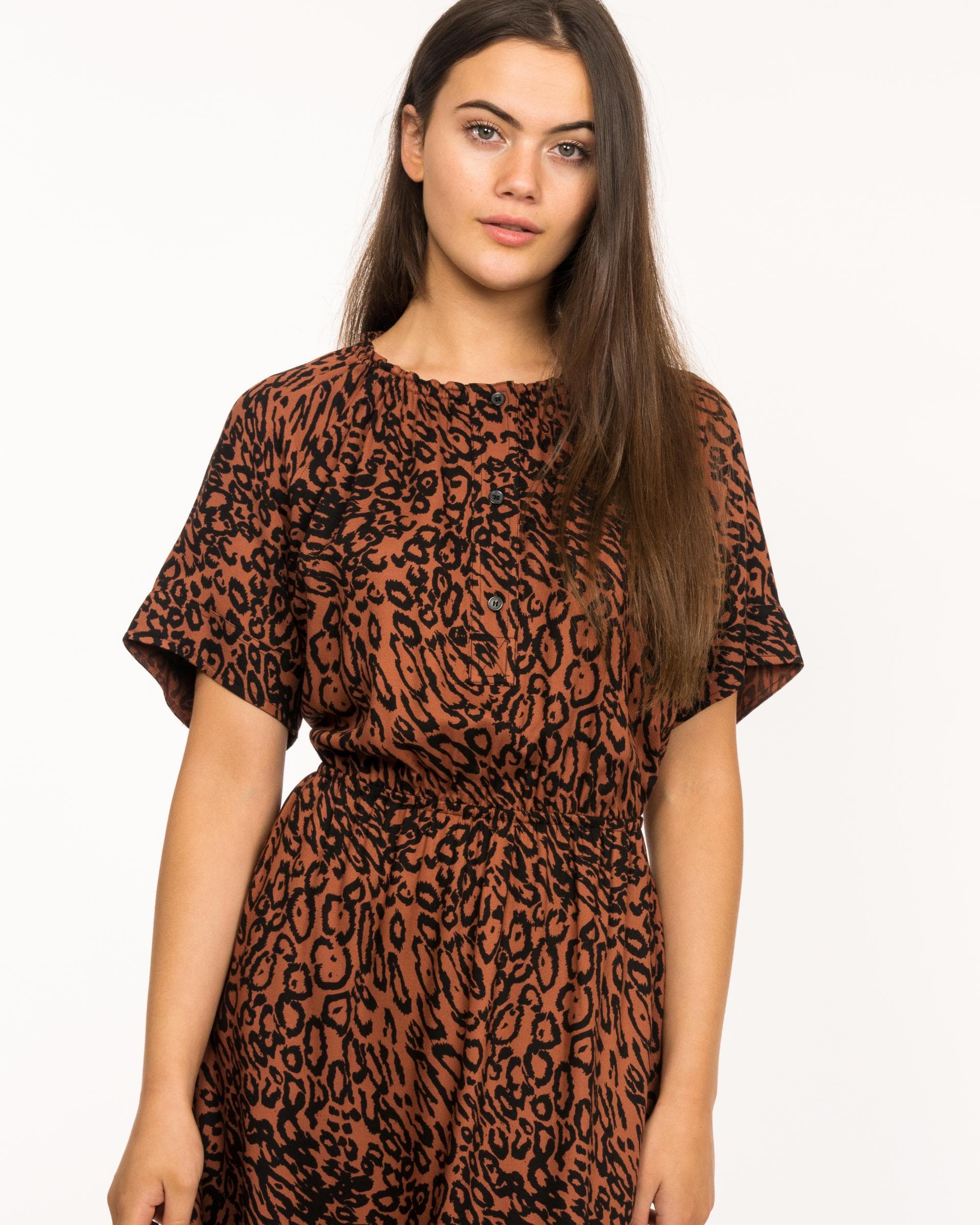 Calvin Klein Short Sleeved Printed Midi Dress - Image 5