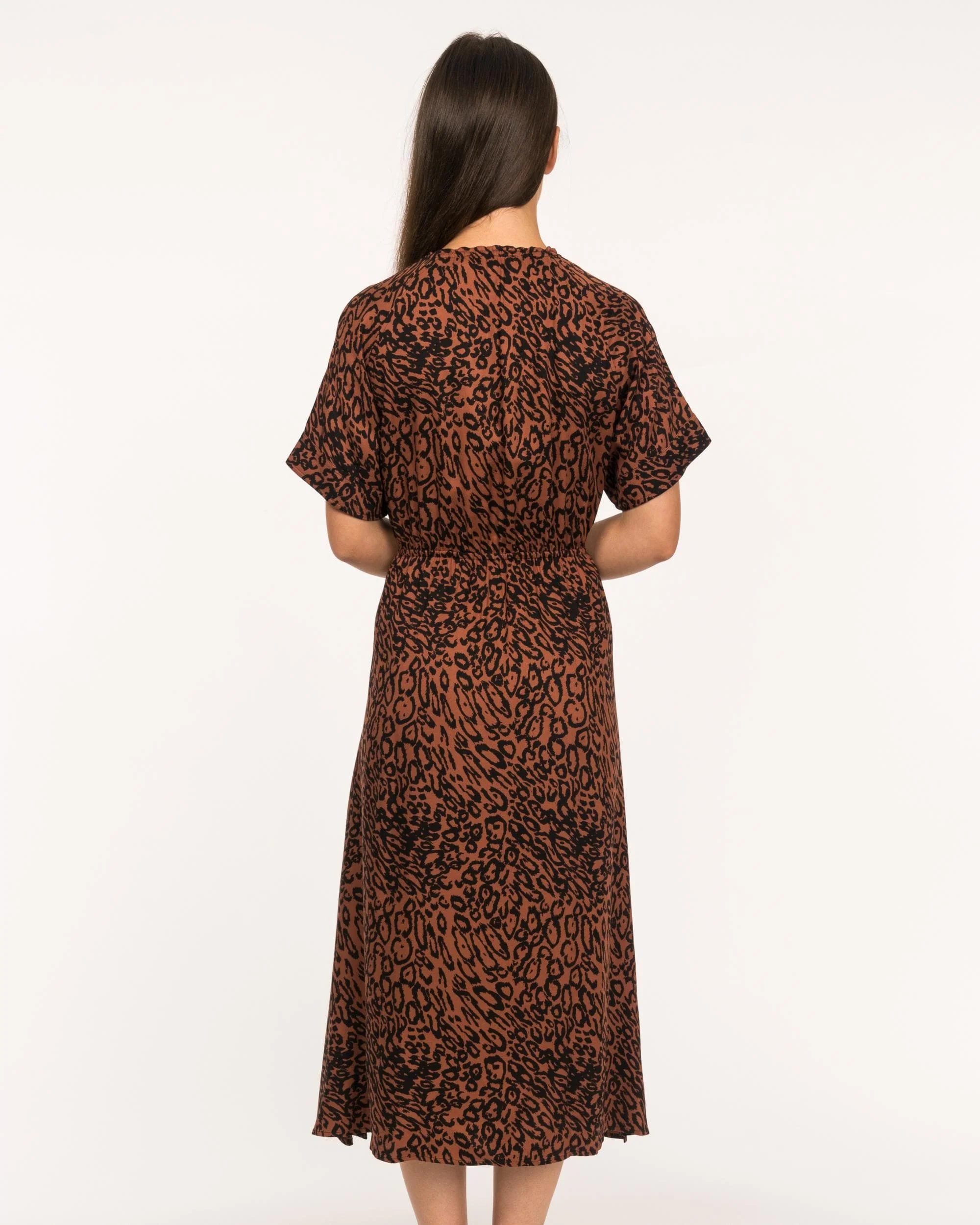 Calvin Klein Short Sleeved Printed Midi Dress - Image 6