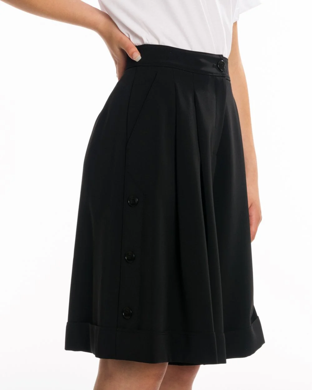 Calvin Klein Side Button Womens Shorts - Image 2