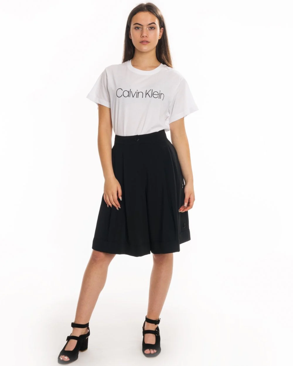 Calvin Klein Side Button Womens Shorts - Image 4