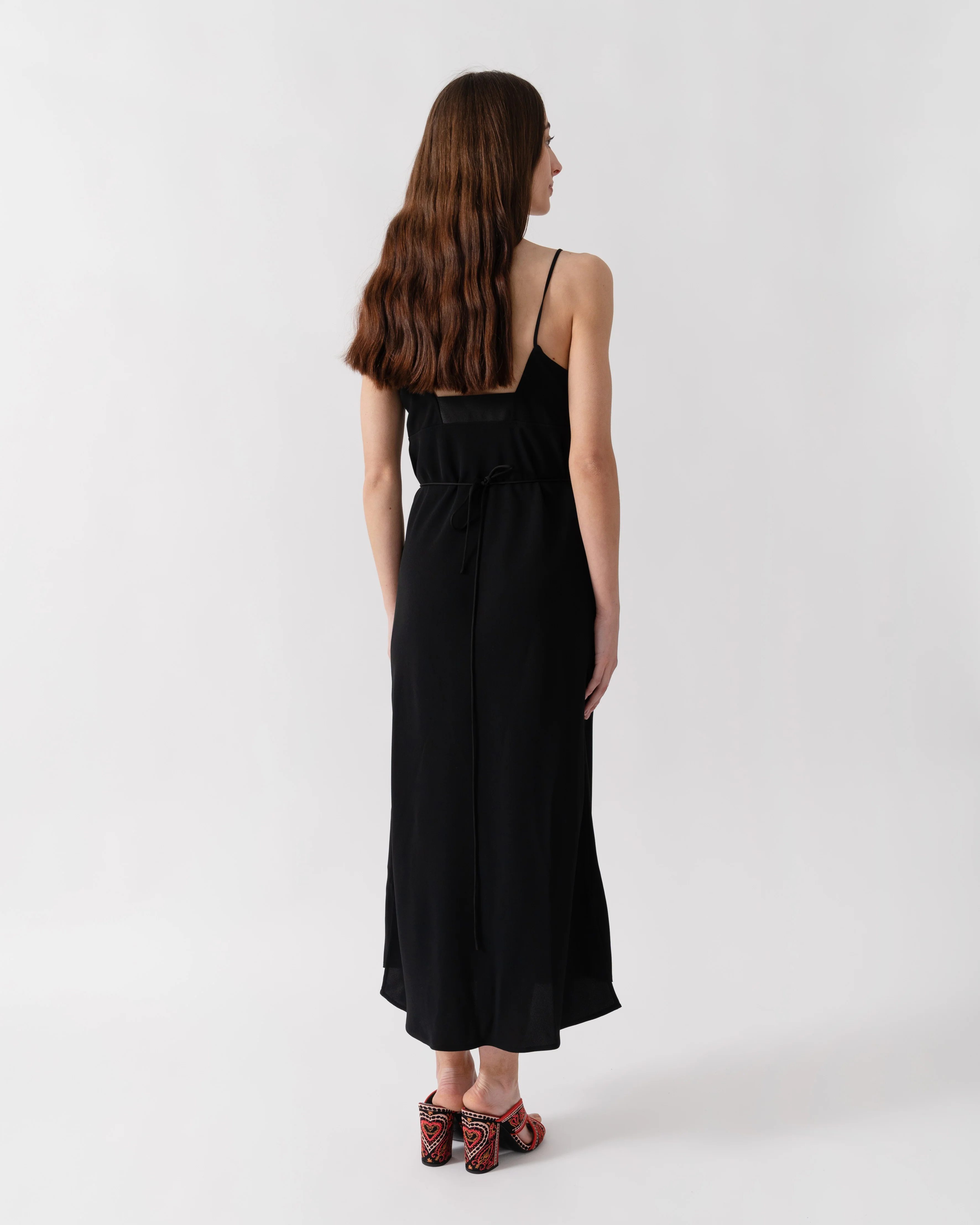 Calvin Klein Smooth Twill Cami NS Womens Dress - Perfect Black - Image 3
