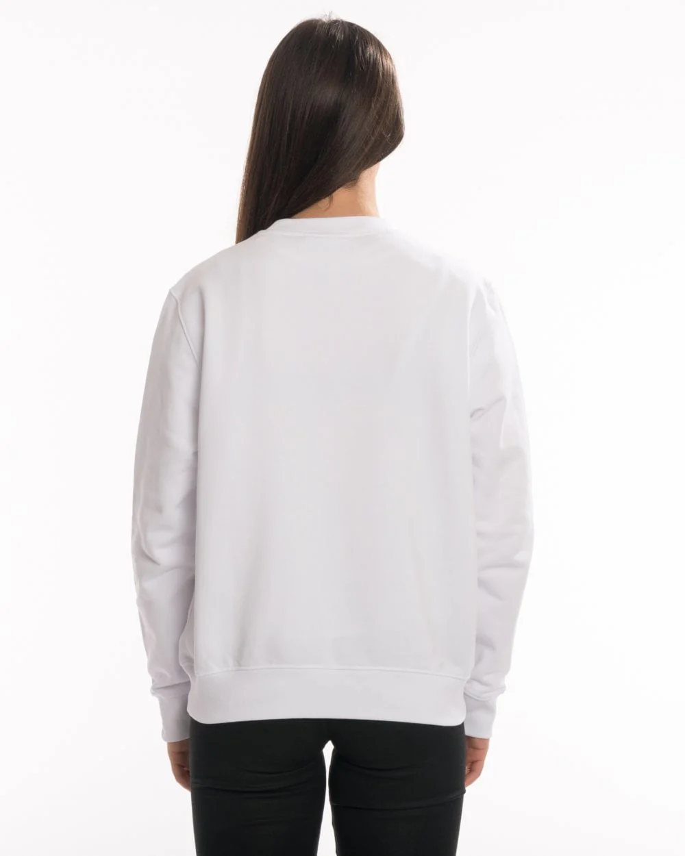 Calvin Klein Vintage Logo Large Long Sleeve Womens Sweatshirt - Image 4