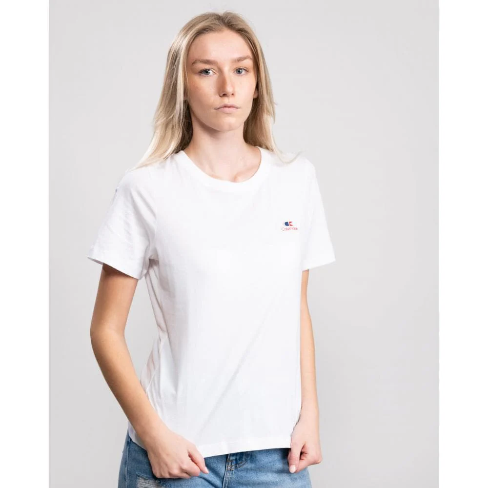 Calvin Klein Vintage Logo Small Short Sleeve Womens T-Shirt - Image 4