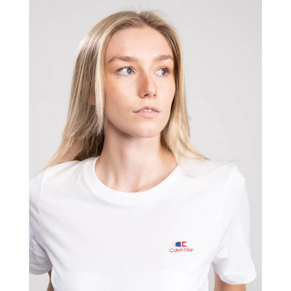 Calvin Klein Vintage Logo Small Short Sleeve Womens T-Shirt - Image 6