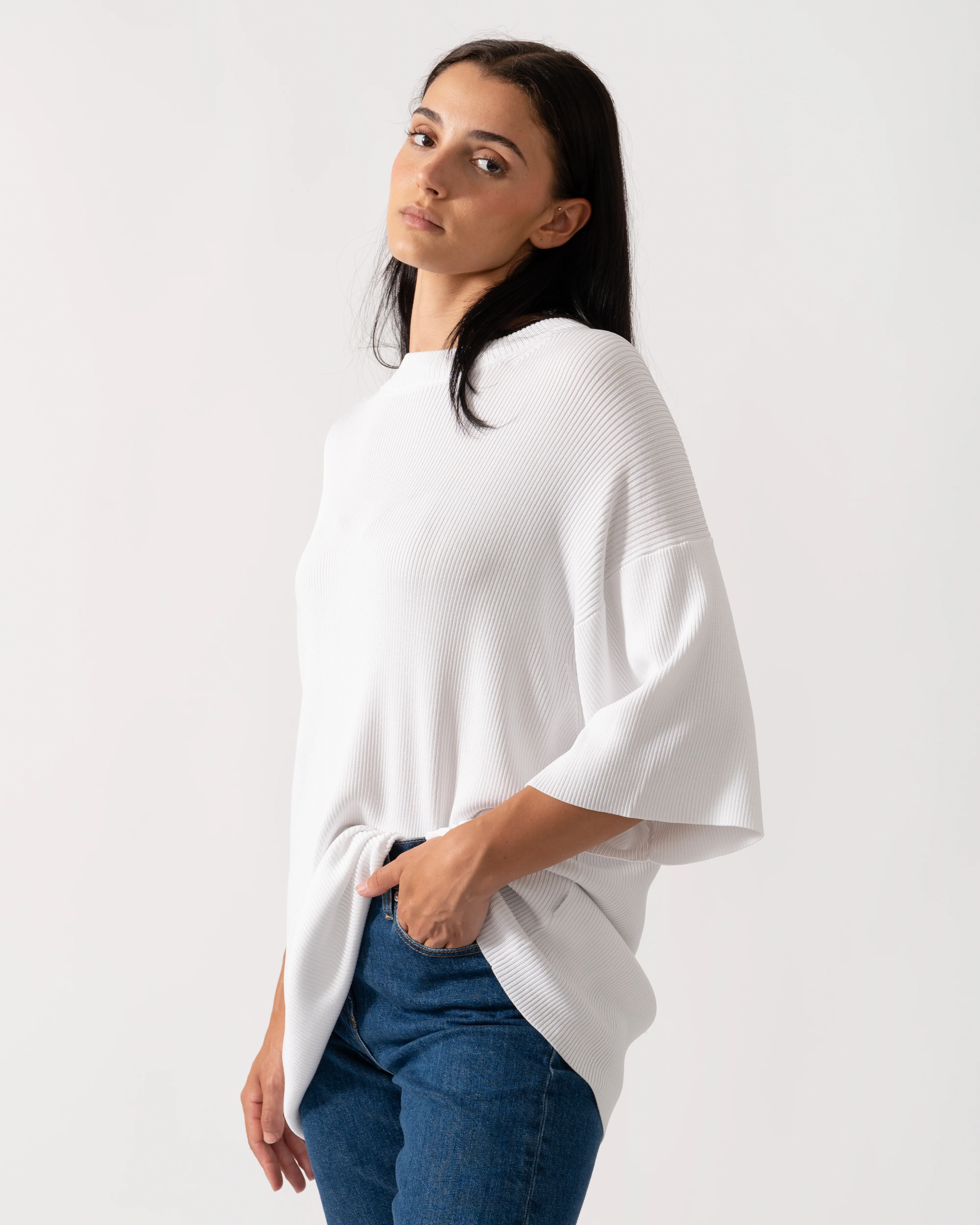 Calvin Klein Viscose Rib Womens Sweater - Image 2