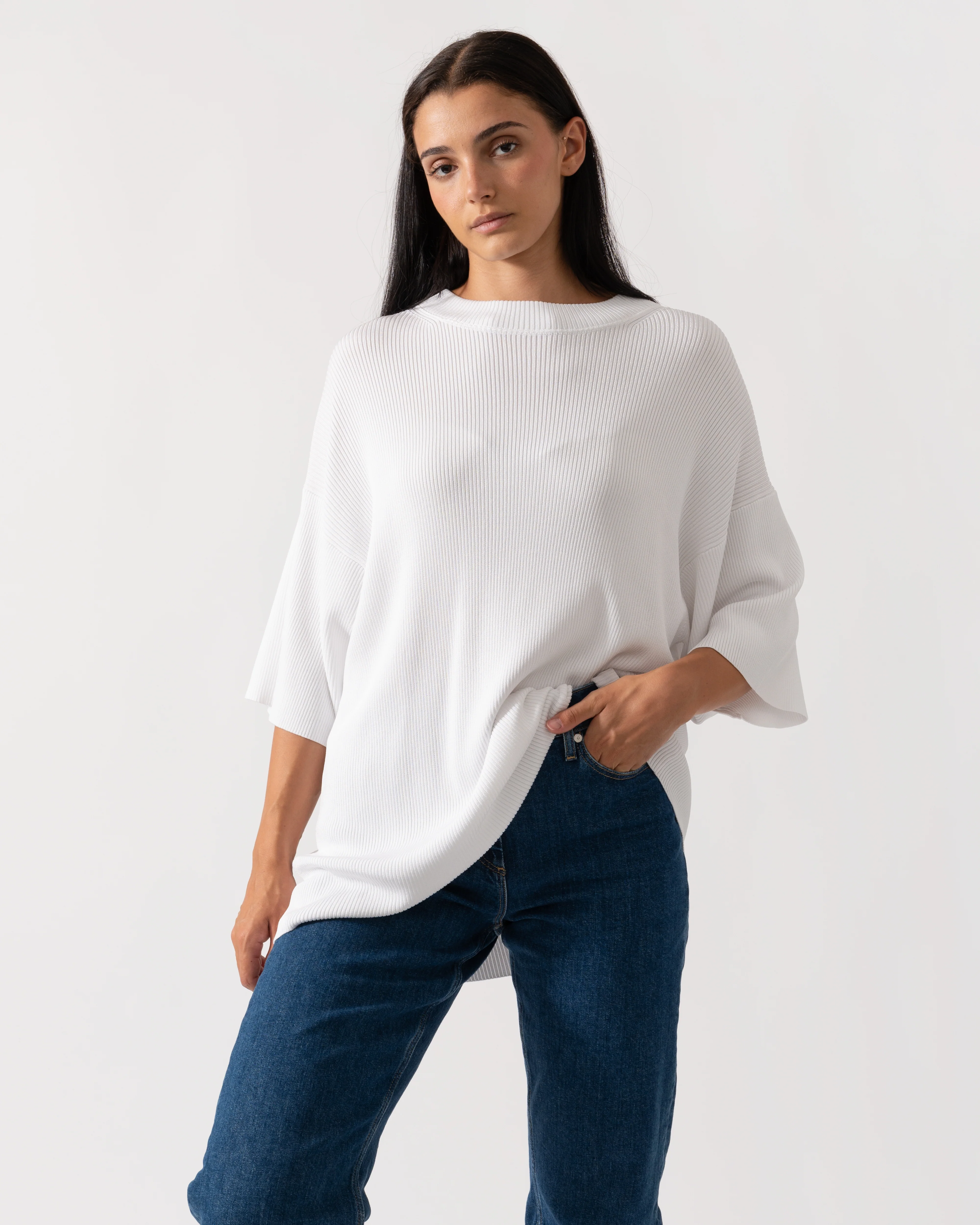 Calvin Klein Viscose Rib Womens Sweater - Image 4