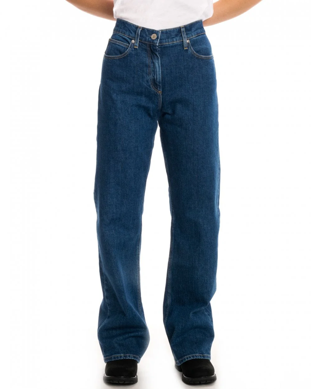 Calvin Klein Wide Leg Womens Jeans - Image 2