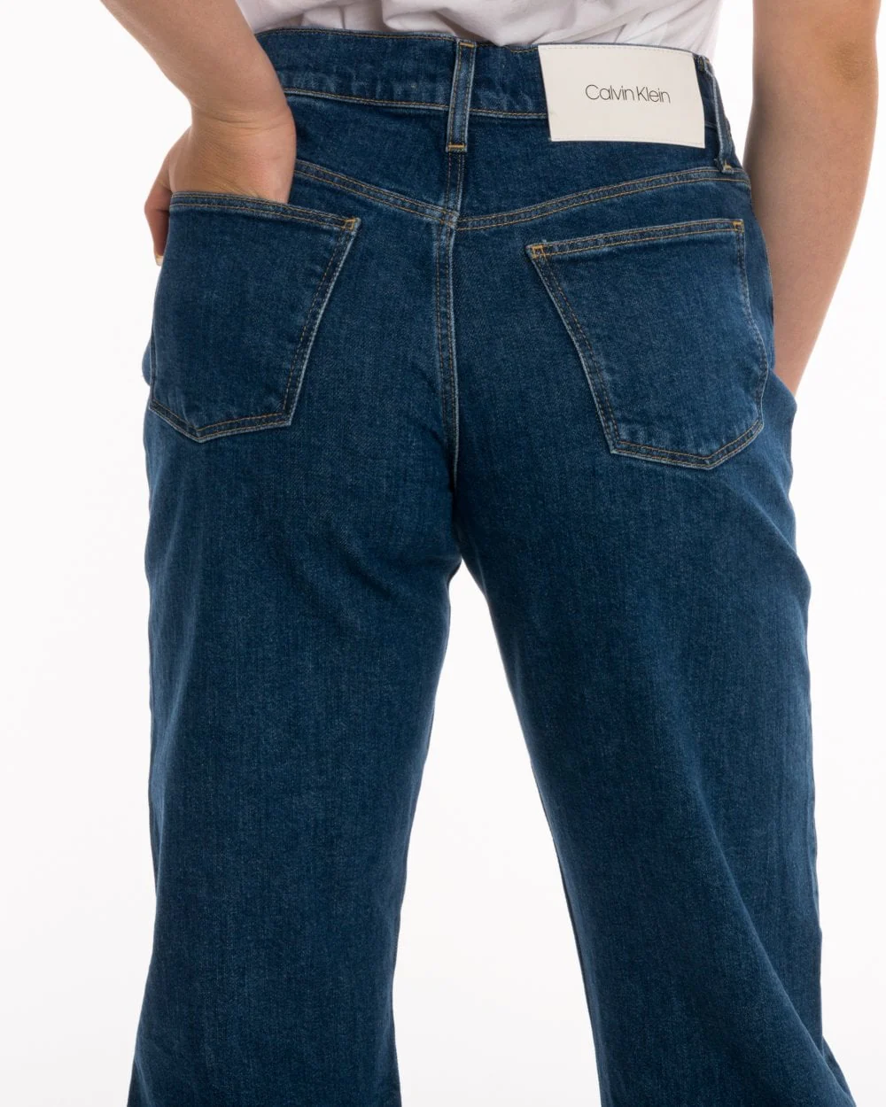 Calvin Klein Wide Leg Womens Jeans - Image 3