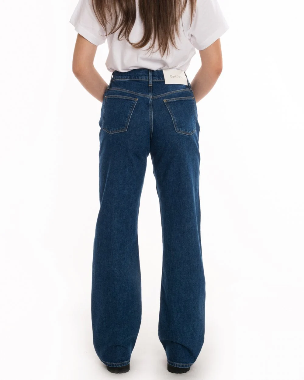 Calvin Klein Wide Leg Womens Jeans - Image 4