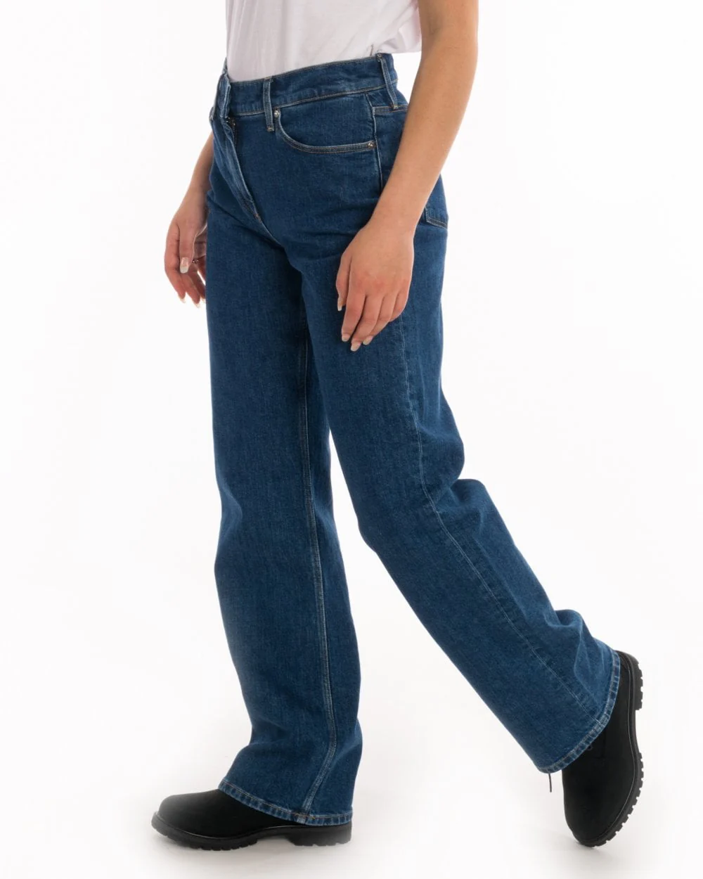 Calvin Klein Wide Leg Womens Jeans - Image 5