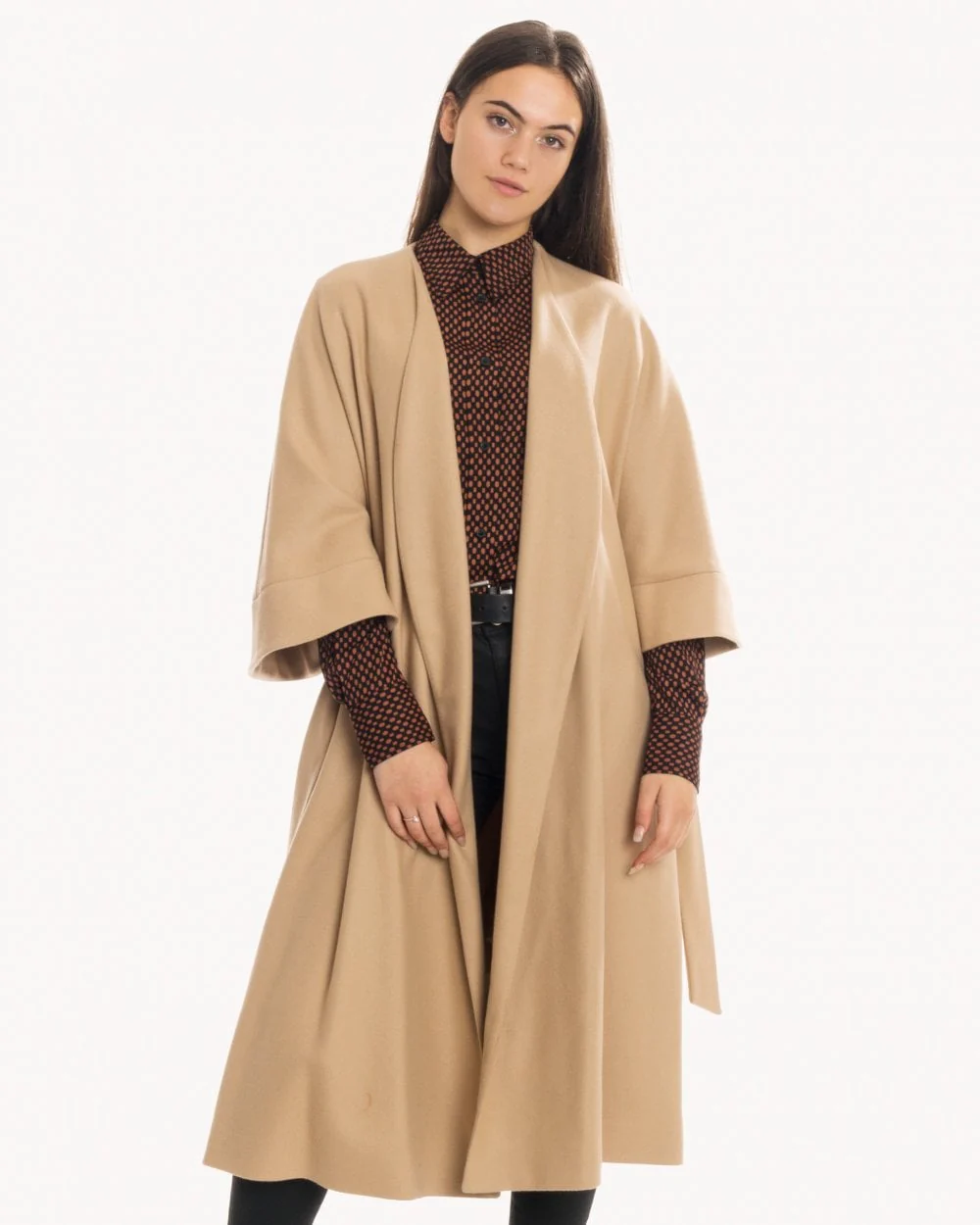 Calvin Klein Wool Cashmere Womens Wrap Coat - Image 6
