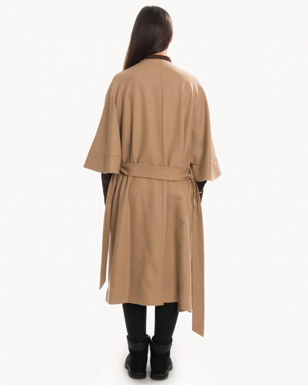 Calvin Klein Wool Cashmere Womens Wrap Coat - Image 7