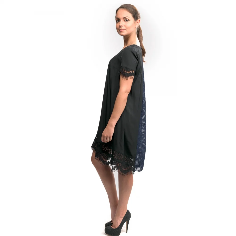 Classic Crepe Light Woven Ss Tunic Womens Dress - Image 2