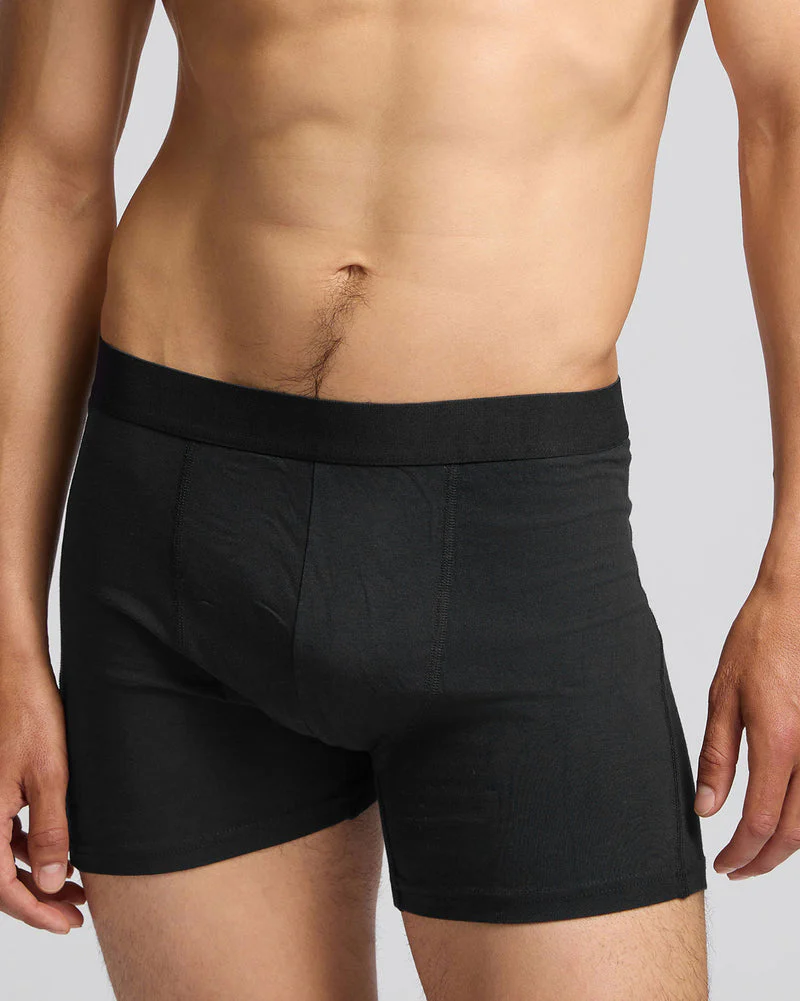 Colorful Standard 3 Pack Mens Organic Boxer Briefs - Deep Black - Image 2