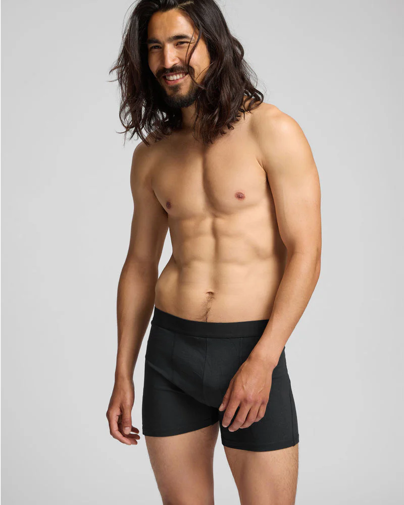 Colorful Standard 3 Pack Mens Organic Boxer Briefs - Deep Black - Image 3
