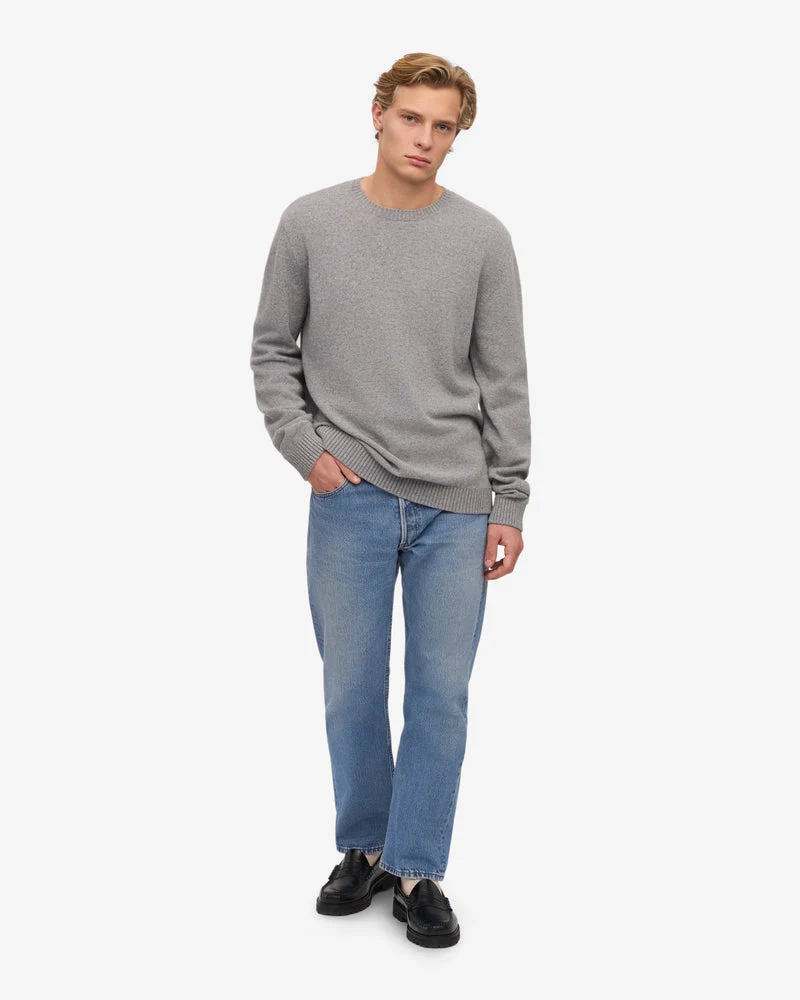 Colorful Standard Classic Merino Wool Crew Neck Jumper - Heather Grey - Image 3