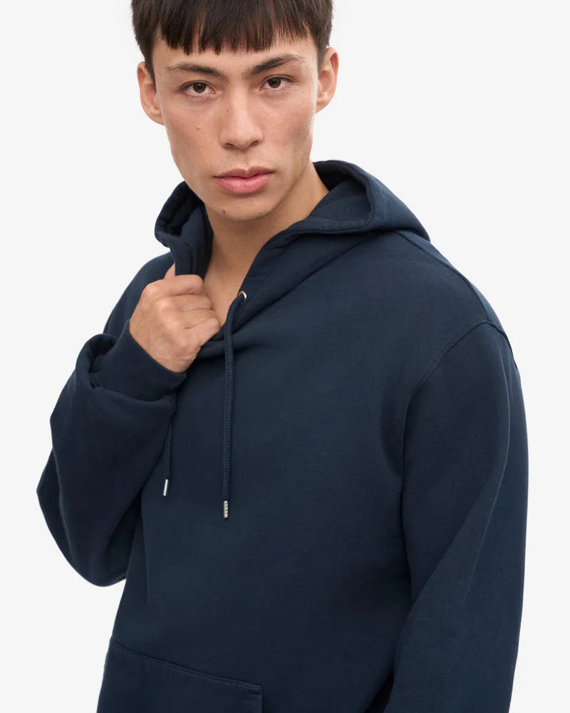 Colorful Standard Classic Organic Hoodie - Navy Blue - Image 2