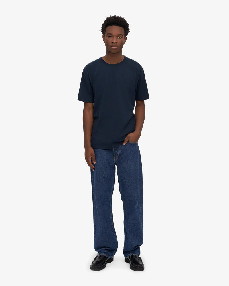 Colorful Standard Classic Organic T-Shirt - Navy Blue - Image 3