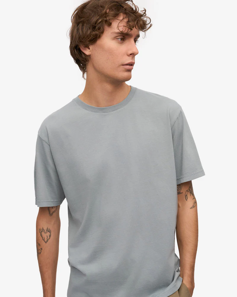Colorful Standard Classic Organic T-Shirt - Steel Blue - Image 2