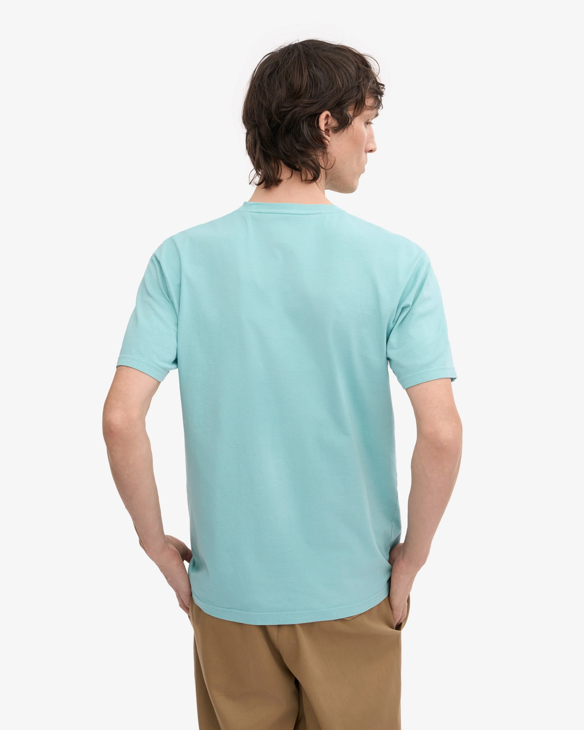 Colorful Standard Classic Organic T-Shirt - Teal Blue - Image 3