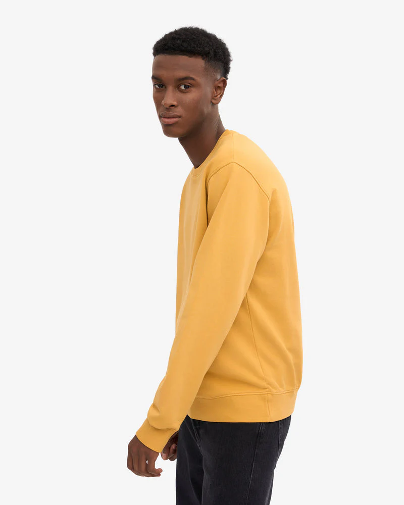 Colorful Standard Mens Classic Organic Crew Neck Sweatshirt - Burned Yellow - Image 2