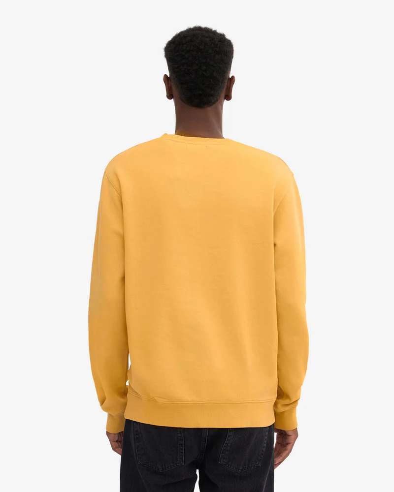 Colorful Standard Mens Classic Organic Crew Neck Sweatshirt - Burned Yellow - Image 4