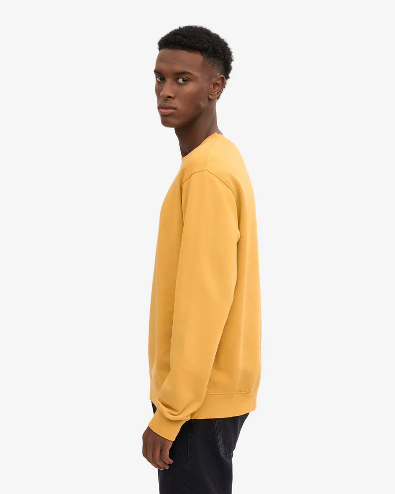 Colorful Standard Mens Classic Organic Crew Neck Sweatshirt - Burned Yellow - Image 5