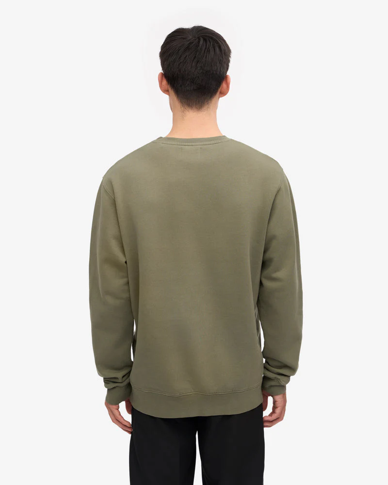 Colorful Standard Mens Classic Organic Crew Neck Sweatshirt - Dusty Olive - Image 4