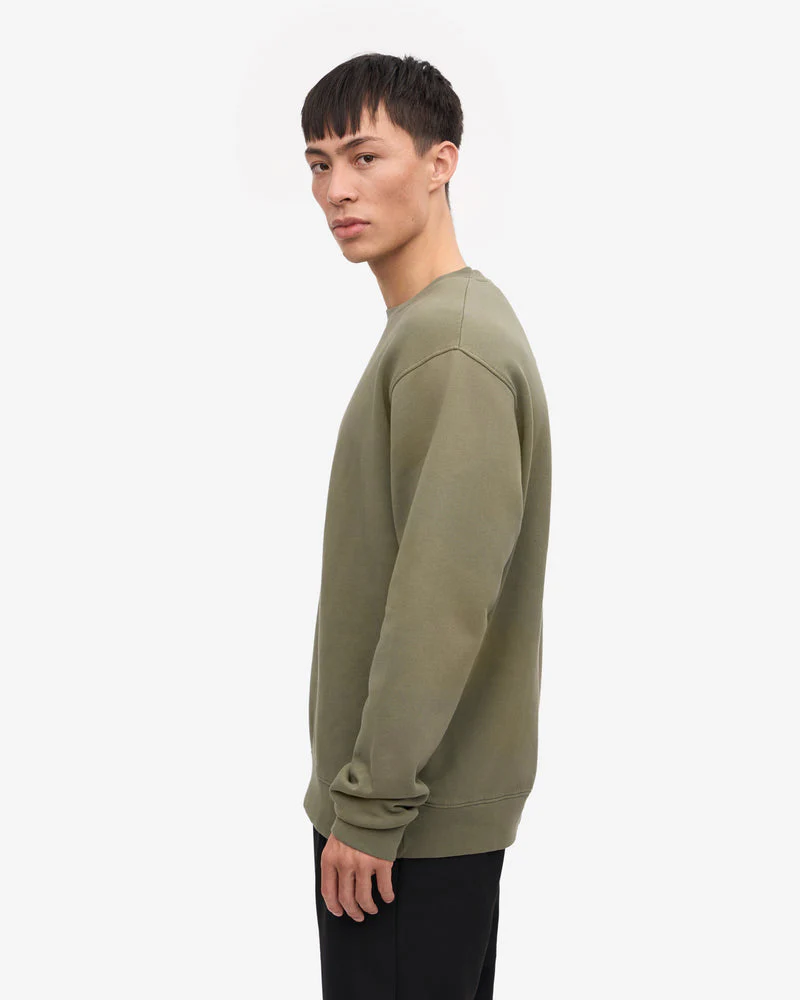 Colorful Standard Mens Classic Organic Crew Neck Sweatshirt - Dusty Olive - Image 5